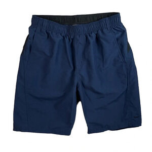 SH638 Mens Nike Athletic Brand Lined Beach Swim Trunks L